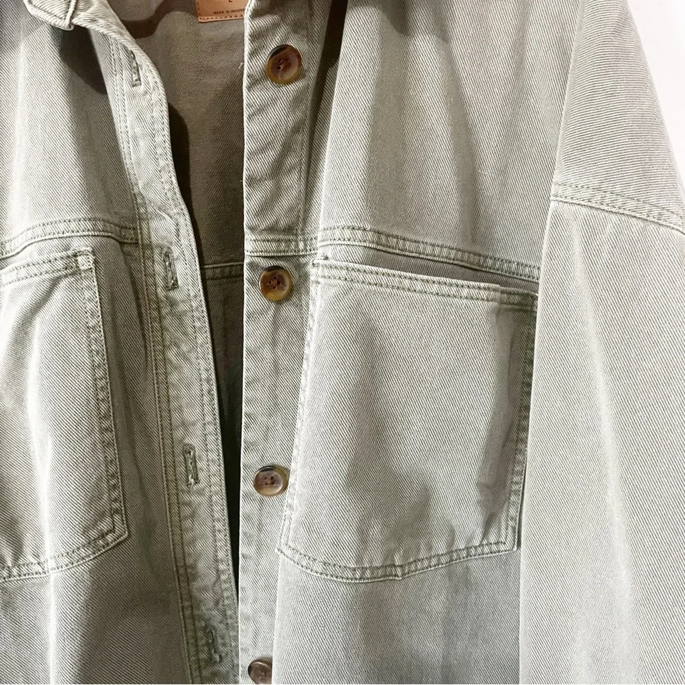 GAP Olive Green Shirt Jacket L - Picture 4 of 7